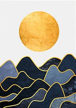 Load image into Gallery viewer, Abstract Landscape Painting Coffee House Wall Art Modern Living Room Canvas Poster Print Study Room Picture Office Decoration