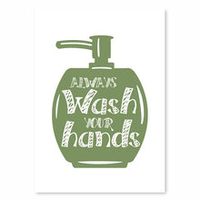 Load image into Gallery viewer, Modern Bathroom Letters Posters Prints Canvas Painting Wash Your Hands Quotes Wall Art Decoration For The House Funny Pictures