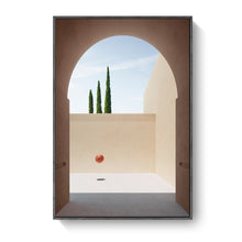 Load image into Gallery viewer, Nordic Minimalist Abstract Cartoon Pink House Building Canvas Painting Swimming Pool Poster Wall Pictures Living Room Decoration