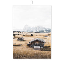 Load image into Gallery viewer, Reeds House Wheat Withered Tree Grass Wall Art Canvas Painting Nordic Poster And Prints Wall Pictures For Living Room Home Decor