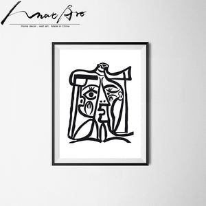 Picasso Poster Canvas Print Modern Artist house decor 4 piece set living room decoration Wall Art wall pictures for bedroom