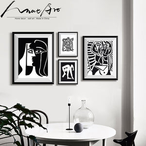 Picasso Poster Canvas Print Modern Artist house decor 4 piece set living room decoration Wall Art wall pictures for bedroom