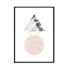 Load image into Gallery viewer, Pink House Wall Art Geomety Canvas Prints Wall Poster Canvas Paintings Decorative Nordic Quote Home Decoracion
