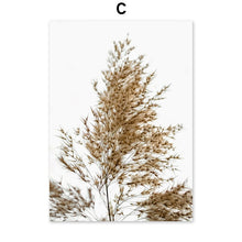 Load image into Gallery viewer, Reeds House Wheat Withered Tree Grass Wall Art Canvas Painting Nordic Poster And Prints Wall Pictures For Living Room Home Decor

