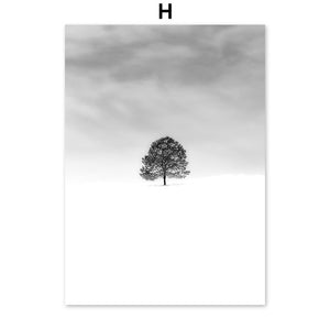 Reeds House Wheat Withered Tree Grass Wall Art Canvas Painting Nordic Poster And Prints Wall Pictures For Living Room Home Decor